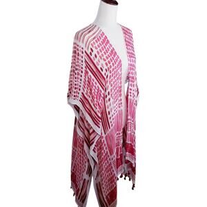 CASLON Open Lightweight Flowy Rayon Cover-Up Cardi - One Size